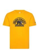 Boston Bruins Primary Logo Graphic T-Shirt Yellow Fanatics