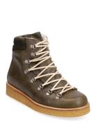 Boots - Flat - With Laces Khaki ANGULUS