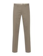 Slhstraight-William Twil 196 Pant W Noos Beige Selected Homme
