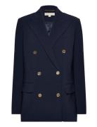 Crepe Db Blazer Blue Michael Kors