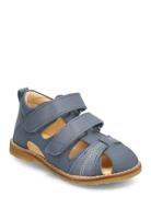 Sandals - Flat - Closed Toe - Blue ANGULUS