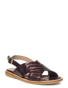 Sandals - Flat - Open Toe - Op Brown ANGULUS