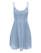 Onlhelena Lace S/L Short Dress Noos Wvn Blue ONLY