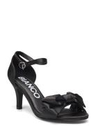 Biaadore Bow Sandal Satin Black Bianco