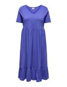 Carmay Life S/S Peplum Calf Dress Jrs Blue ONLY Carmakoma