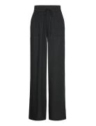 Kamilia Long Wide Pants Hw Black Kaffe