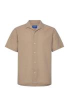 Joreaster Palma Seersucker Shirt Ss Ln Beige Jack & J S