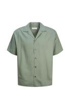 Jprccaaron Tencel Resort Shirt S/S Ln Green Jack & J S