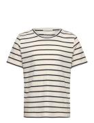 Striped Rib T-Shirt Blue Tom Tailor