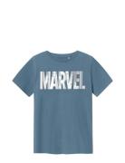 Nkmango Marvel Ss Top Mar Blue Name It