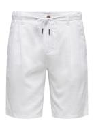 Onsleo Linen Mix 0048 Shorts White ONLY & SONS