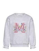 Embroidered Printed Hoodie Grey Mango