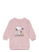 Snoopy Sweatshirt Dress Pink Mango