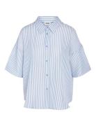 Nmluna 2/4 Over Shirt Wvn Blue NOISY MAY