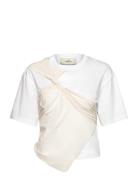 Draped Mesh Top White Les Coyotes De Paris