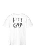 Short Sleeves Tee-Shirt White Hugo Kids