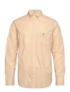 Reg Classic Poplin Gingham Shirt Yellow GANT