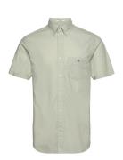 Reg Classic Poplin Ss Shirt Green GANT