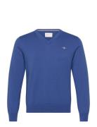 Classic Cotton V-Neck Blue GANT