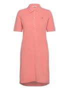 Slim Shield Ss Pique Polo Dress Pink GANT