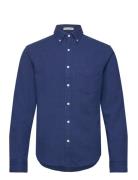 Reg Indigo Waffle Shirt Blue GANT