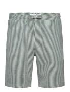 Slhregular-Ben Seersucker Jersey Shorts Green Selected Homme