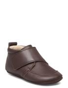 Baby Leather Slippers Brown En Fant