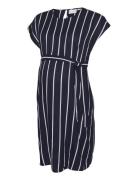 Mlmisty Cap Stripe Wo Abk Dress Navy Mamalicious