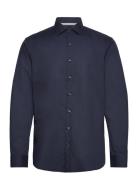 Poplin Stretch Modern Shirt Navy Michael Kors