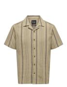 Onstrev Life Reg Ss Struc Stripe Shirt Khaki ONLY & SONS