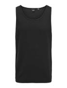 Onsles Classique Rib Tank Top Black ONLY & SONS