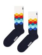 Faded Diamond Sock Navy Happy Socks