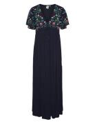 Yaschella Ss Maxi Dress S. - Fest Navy YAS