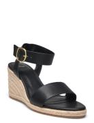 Wedge Buckle Sandals Black Mango