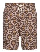 Hendrix Aop Shorts Beige Les Deux