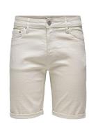 Onsply Ecru 9296 Azg Dnm Shorts Cream ONLY & SONS