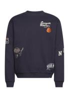 Route Sweatshirt Navy Les Deux