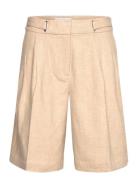 Highwaist Pleat Shorts Beige REMAIN Birger Christensen