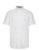 Reg Poplin O.shield Ss Shirt White GANT