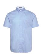 Reg Poplin O.shield Ss Shirt Blue GANT