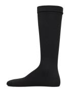 Wool/Cotton Knee Socks Black Mp Denmark