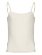 Rkbillie Sl Short Strap Top White Rosemunde Kids