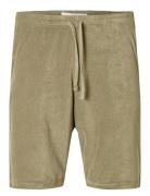 Slhrelax-Terry Shorts Ex Green Selected Homme