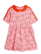 Cathlethes Aop Ss Dress Pink Mini Rodini