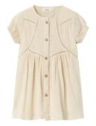 Nmfhalla Ss Loose Dress Lil Cream Lil'Atelier