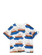 Ferry Aop Ss Tee Patterned Mini Rodini