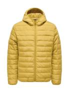 Onsbron Hood Quilt Jacket Otw Vd Yellow ONLY & SONS