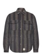 Ben Striped Overshirt Grey Fat Moose