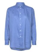 Relaxed Fit Linen Shirt Blue Polo Ralph Lauren