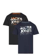 Jjluke Tee Ss Crew Neck 2Pk Mp Jnr Navy Jack & J S